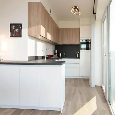 Stylish With Terrace In Bredene