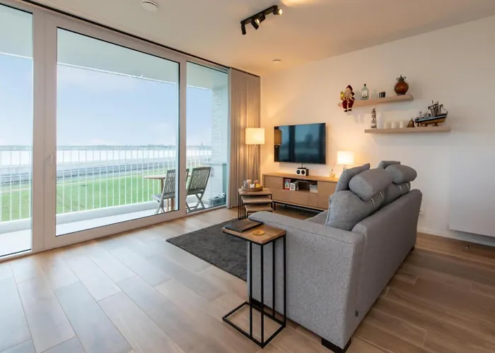 Stylish With Terrace In Bredene 公寓 奥斯滕德